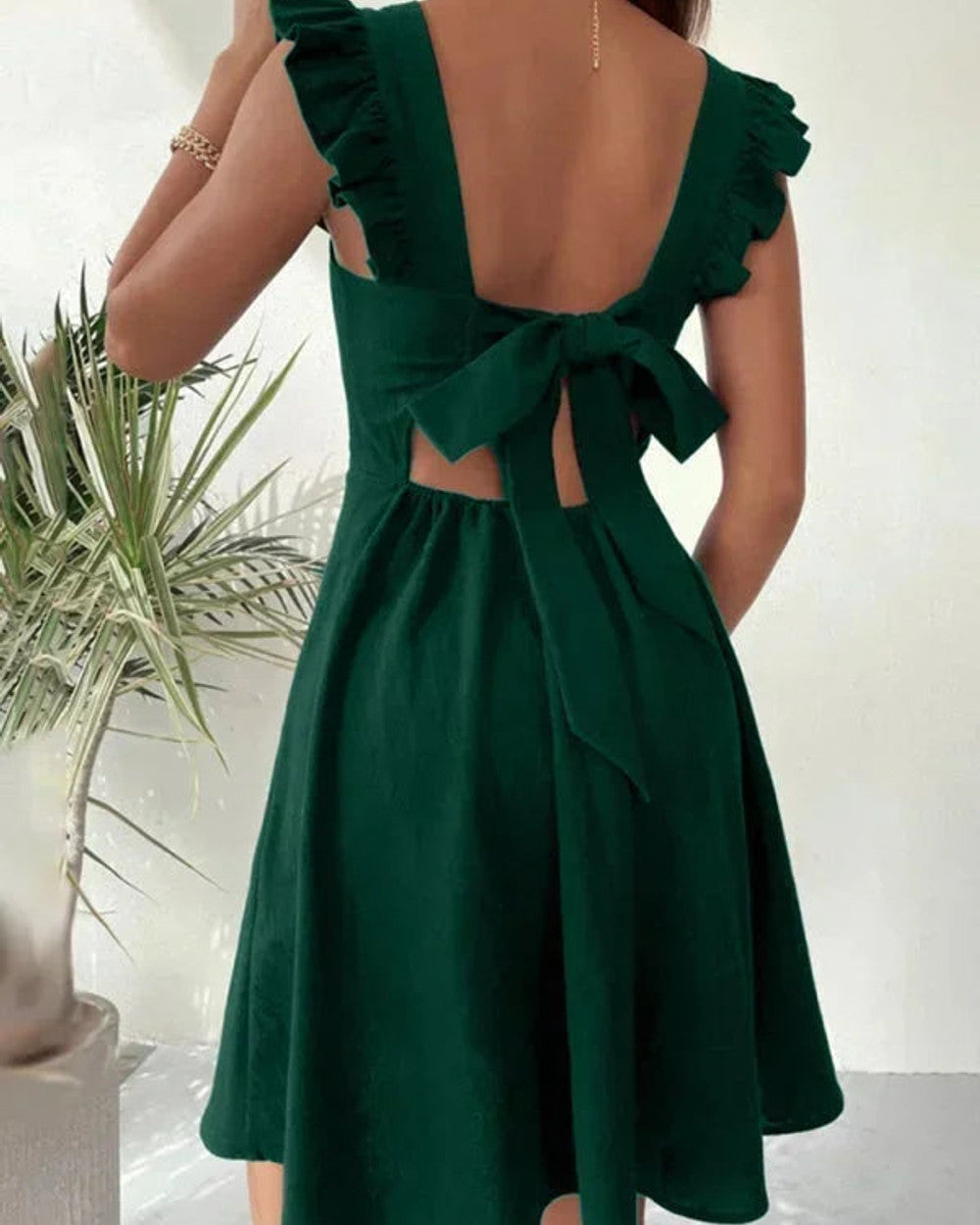 Lena Ausgestelltes Sommerkleid Volant