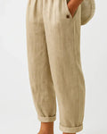 Romina Zeitlose Leinen-Baumwolle Hose
