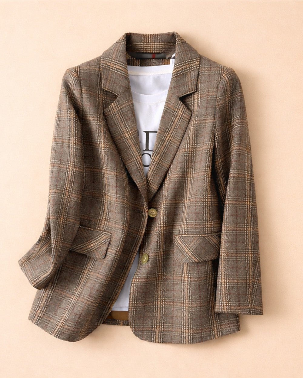Lena Karierter Blazer Übergangsjacke