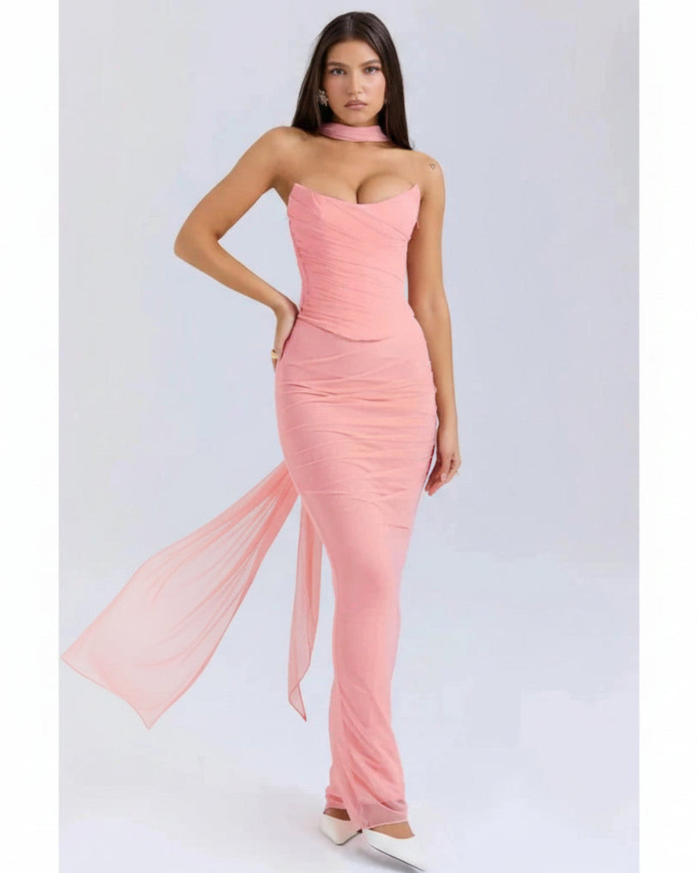 Hailey Langes Abendkleid Damen Elegant