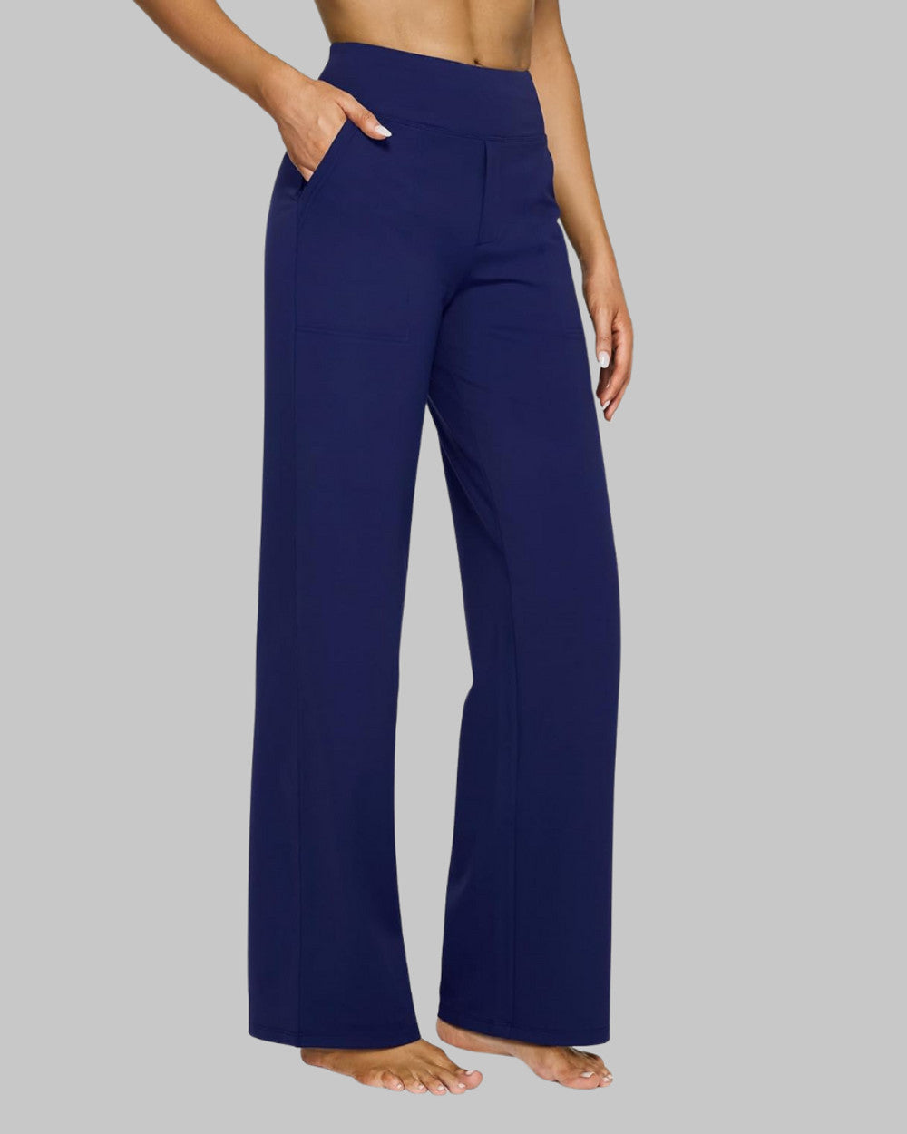 Nina Dehnbare Hochbundhose Taschen