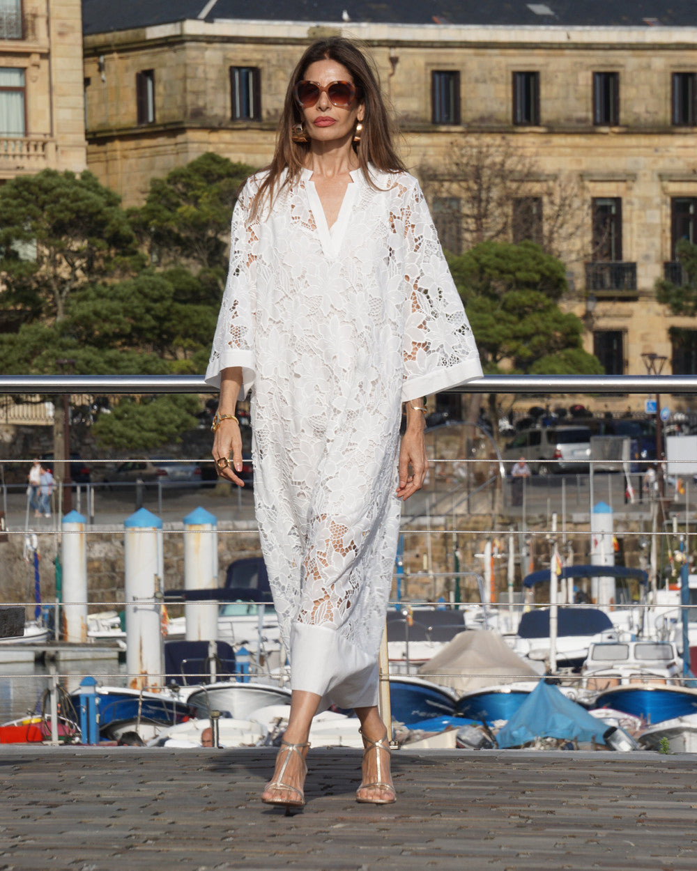 Luana Spitzen Abendkleid Damen