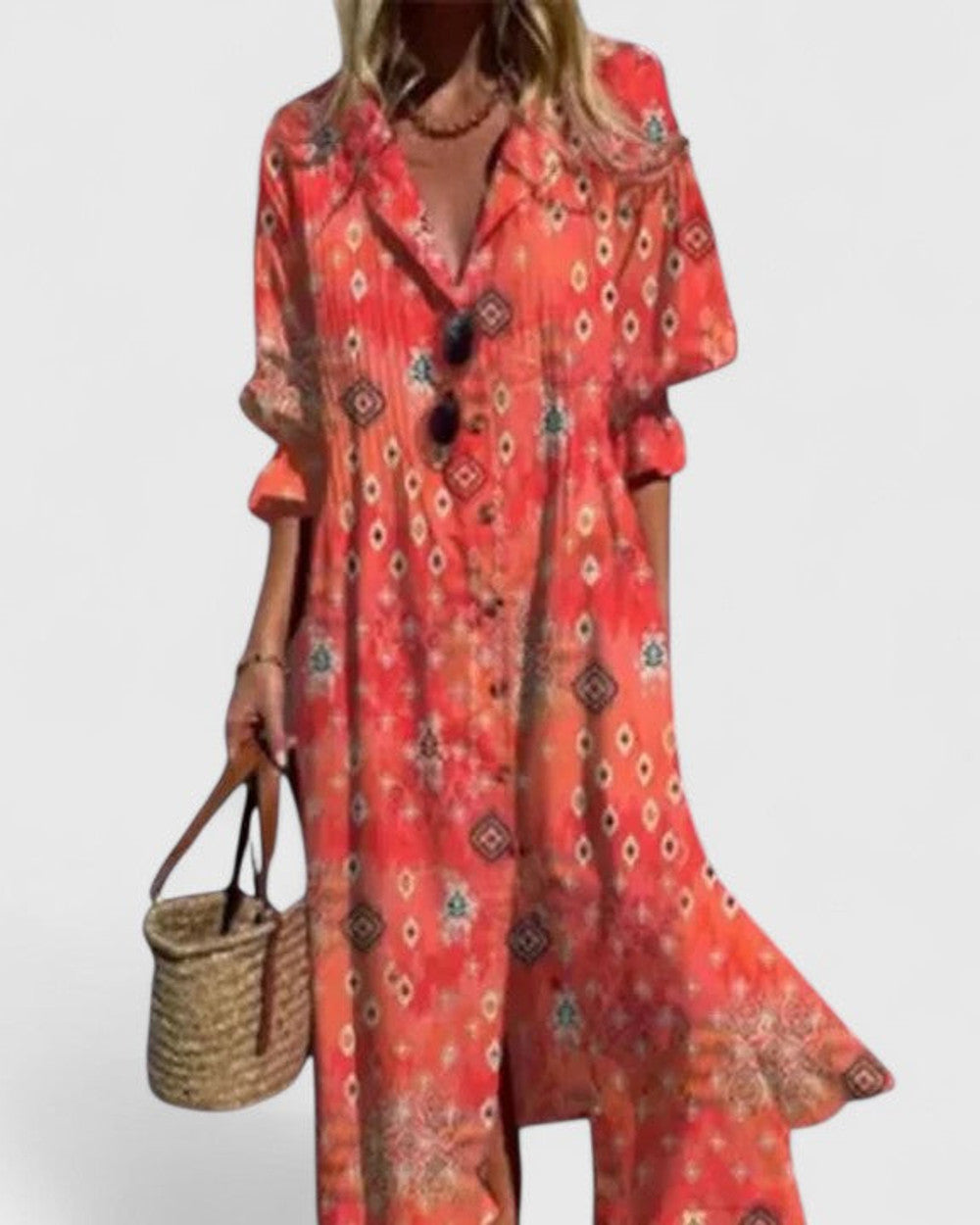 Paula Elegantes Boho Kleid Damen