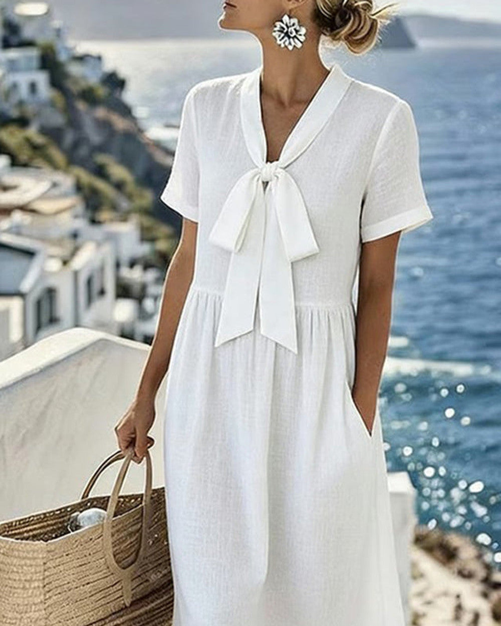 Lena Elegantes A-Linien Sommerkleid