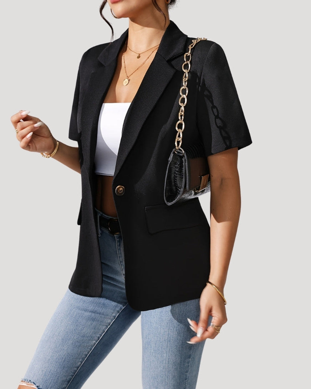 Lena Kurzarm Blazer Damen