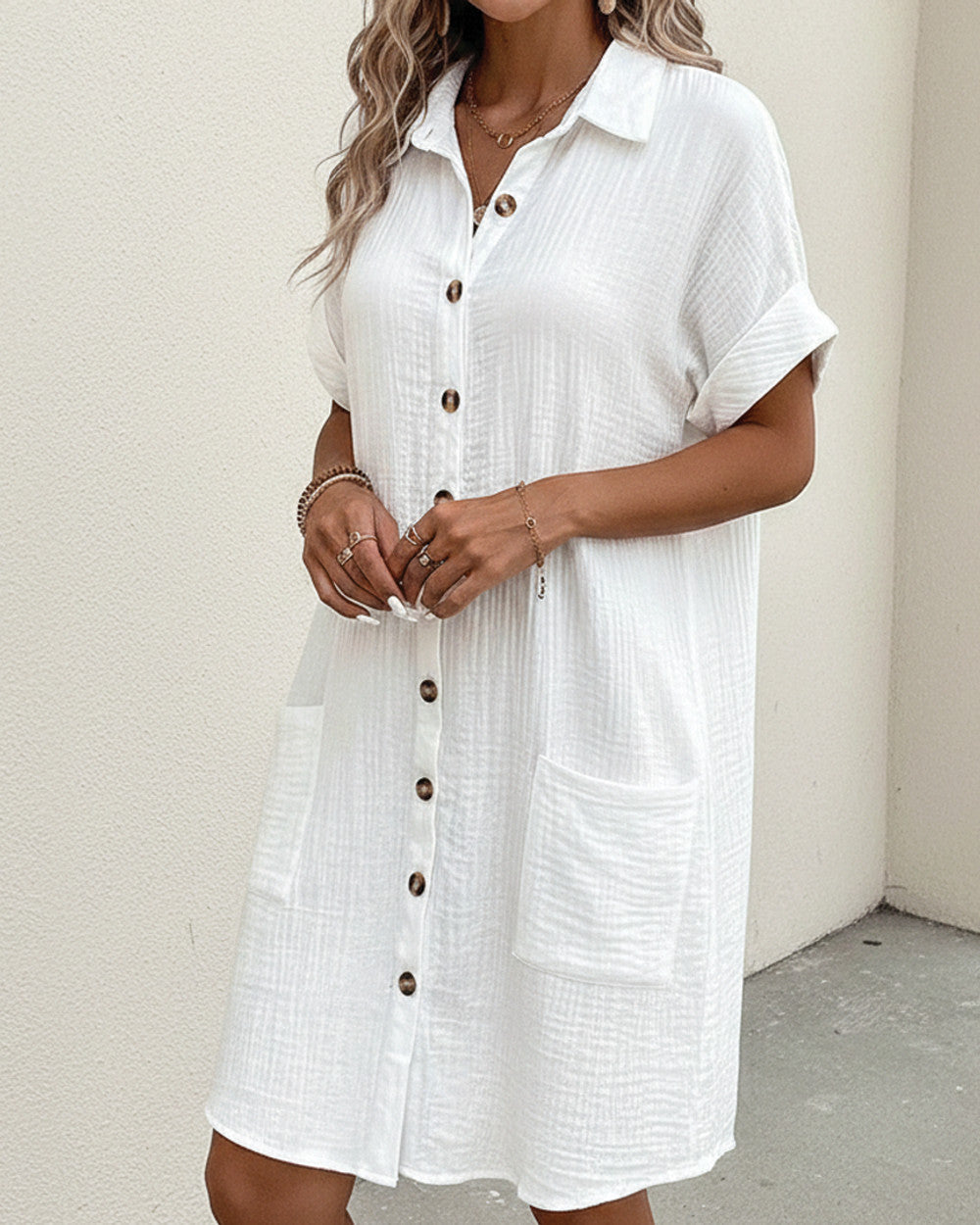 Brooklyn Baumwolle Polokleid Damen