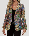 Alina Taillierter Blazer Blumenmuster