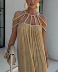 Lena Langes Leinenmischung Maxikleid