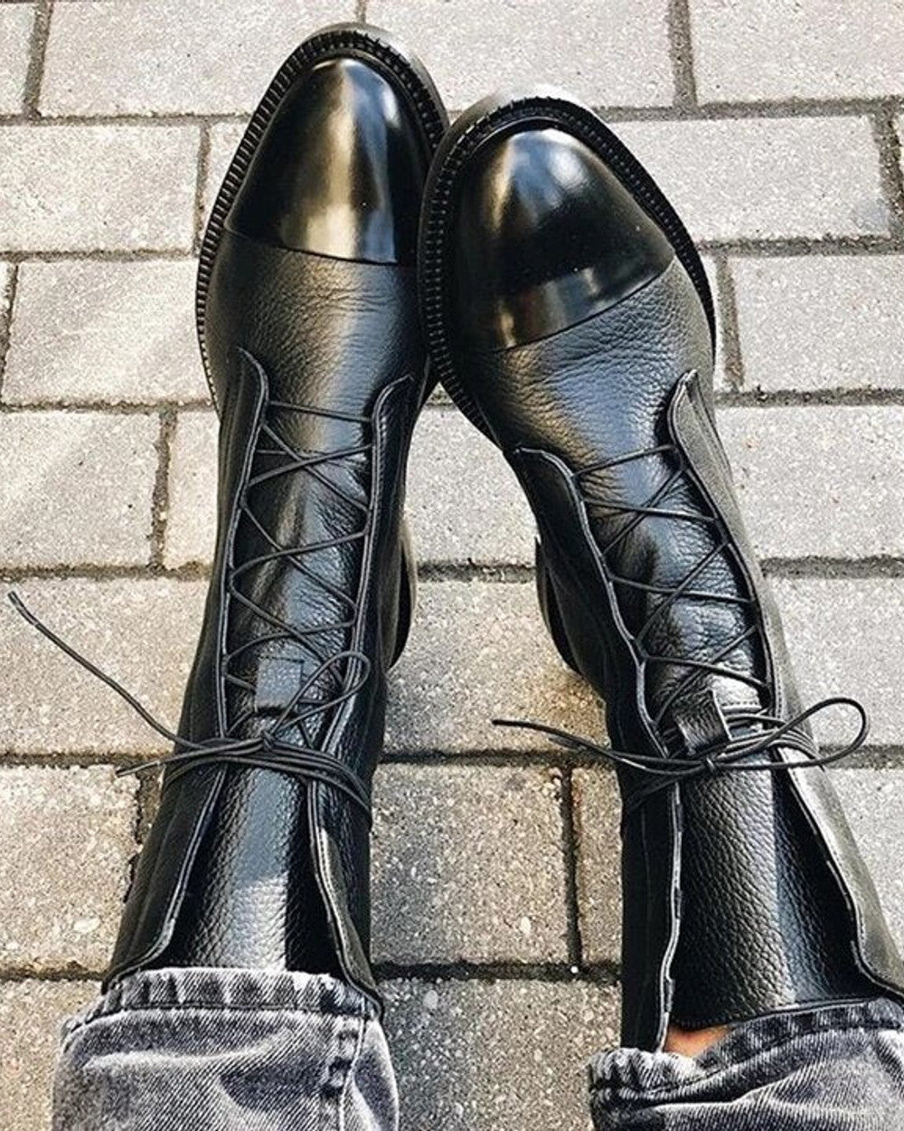 Sapphira Schnürstiefel Leder Damen