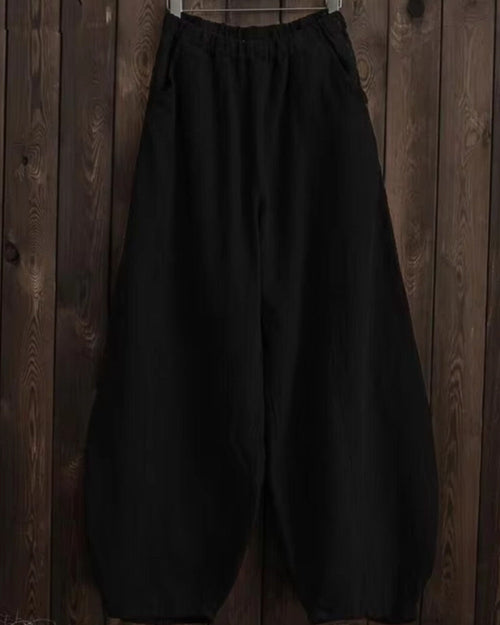 Alina Luftige Leinen Baumwolle Hose