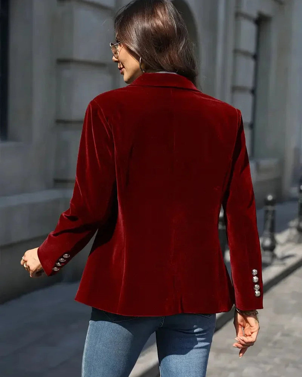 Lena Samtblazer tailliert Damen