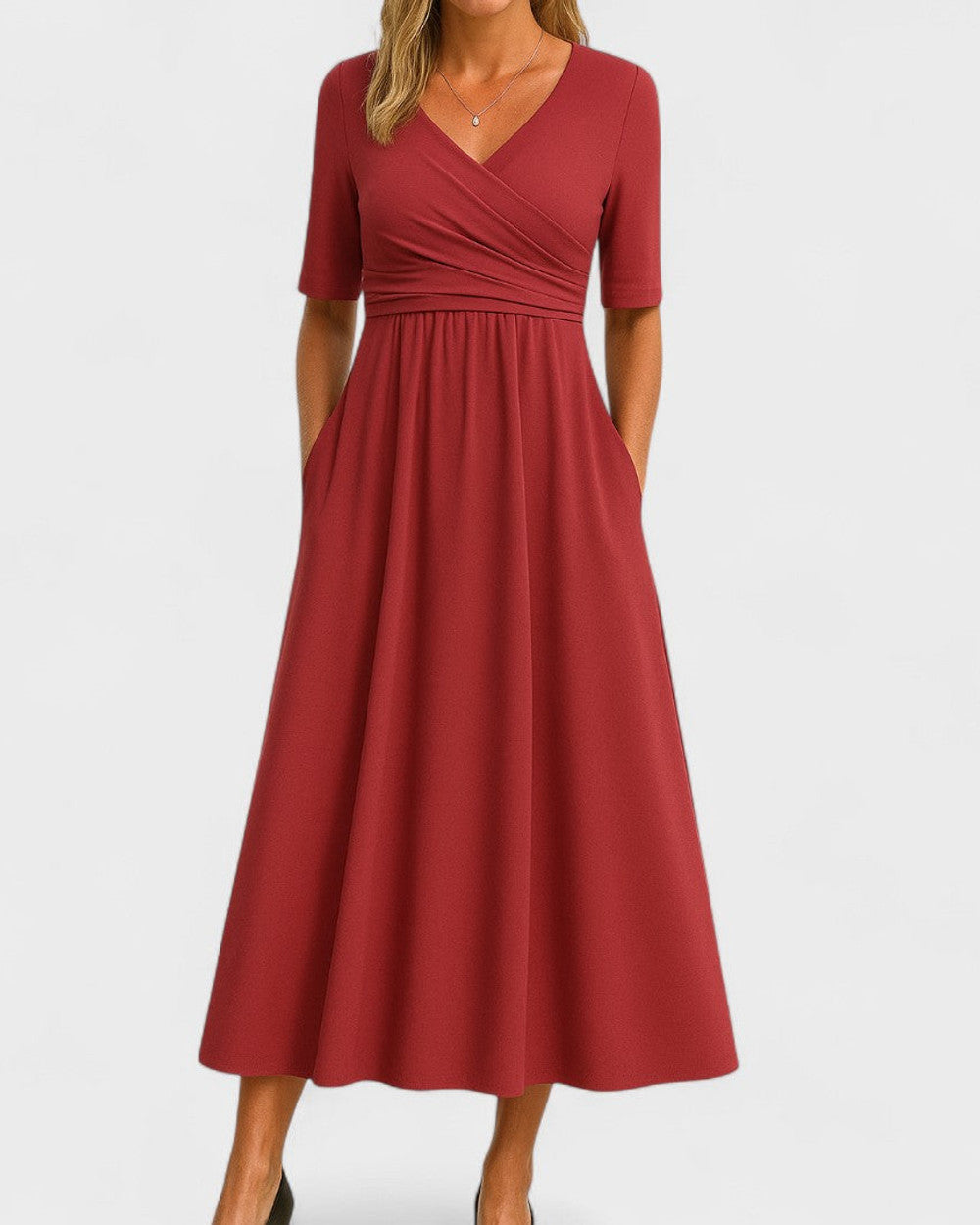 Ida Elegantes Kleid Midi Damen