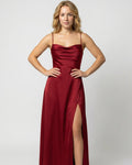 Lena Langes Abendkleid Beinschlitz