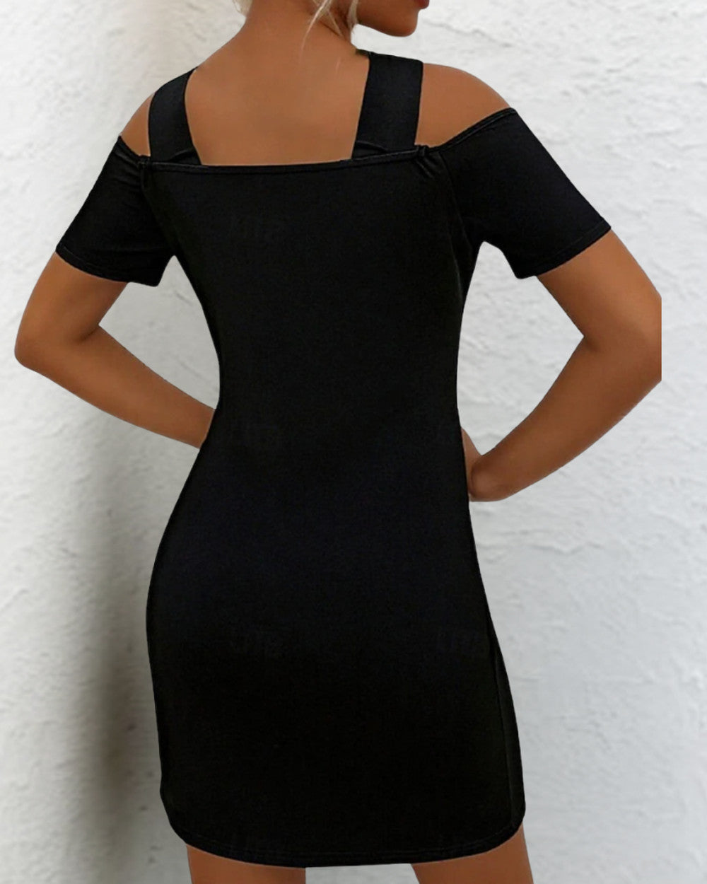 Mia Kurzes Ausschnitt Sommerkleid