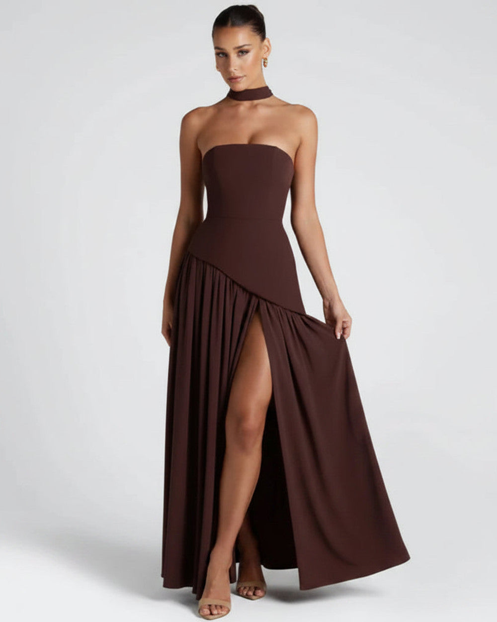 Alina Maxikleid Trägerlos Abendkleid