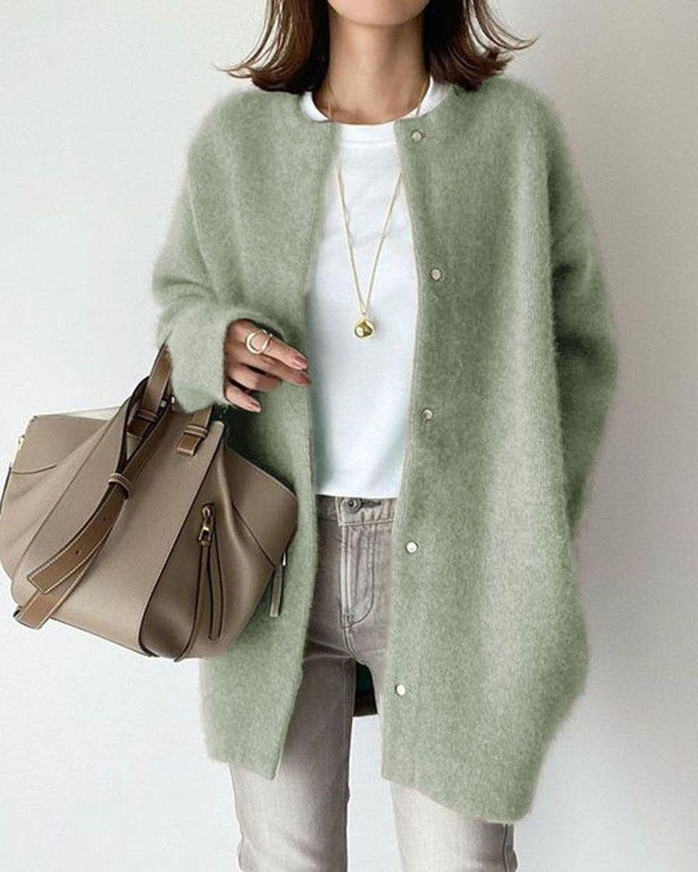 Emma Strickjacke Weiche Wolle Damen
