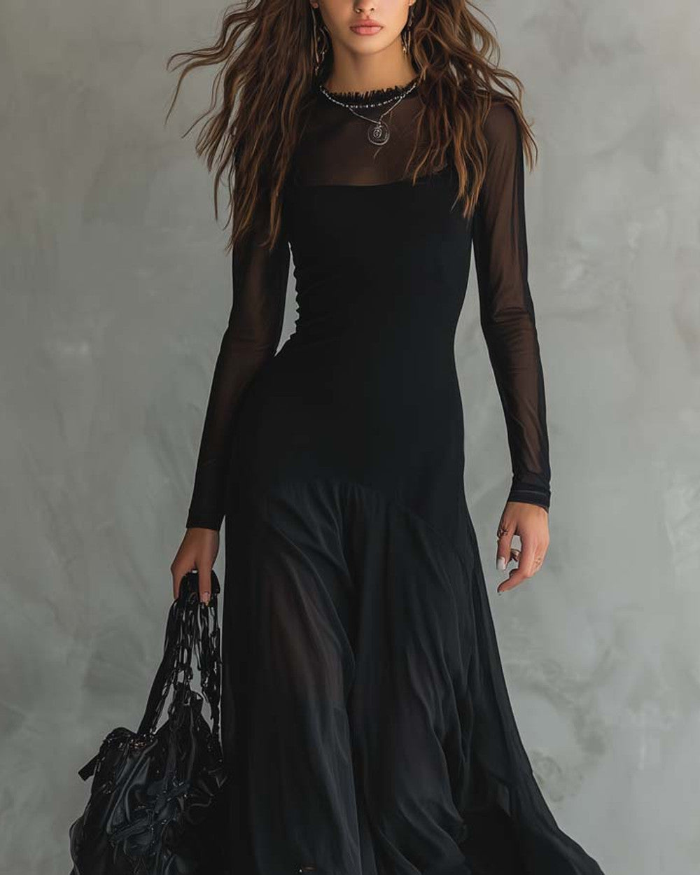 Lena Tüll Maxikleid Damen