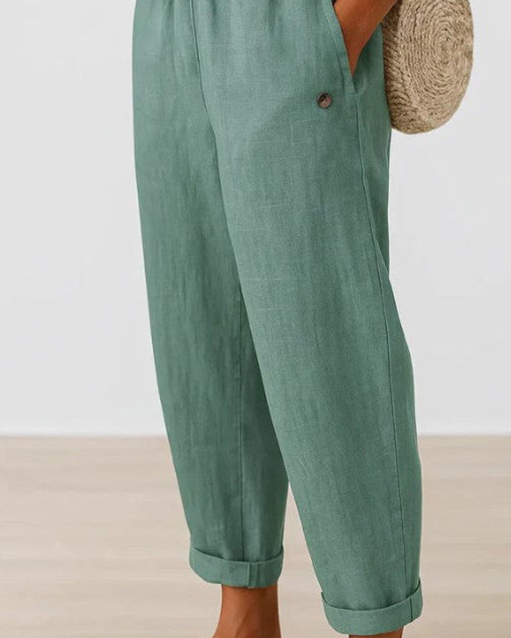 Romina Zeitlose Leinen-Baumwolle Hose