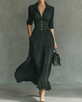 Emma Einfarbiges Maxikleid Damen