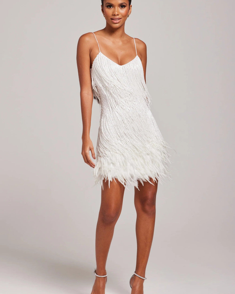 Marj Federbesetztes Abendkleid Damen