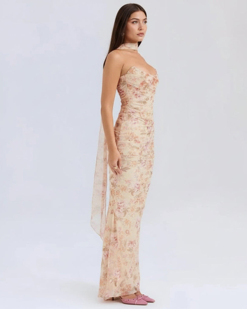 Hailey Langes Abendkleid Damen Elegant