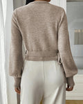 Lena Wickelpullover mit Bindegürtel