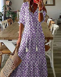 Riley Blumenmuster Maxikleid Lang Damen
