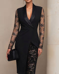 Lena Blazerkleid Spitze Midi
