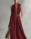 Lena Ärmelloses Leinen Sommerkleid