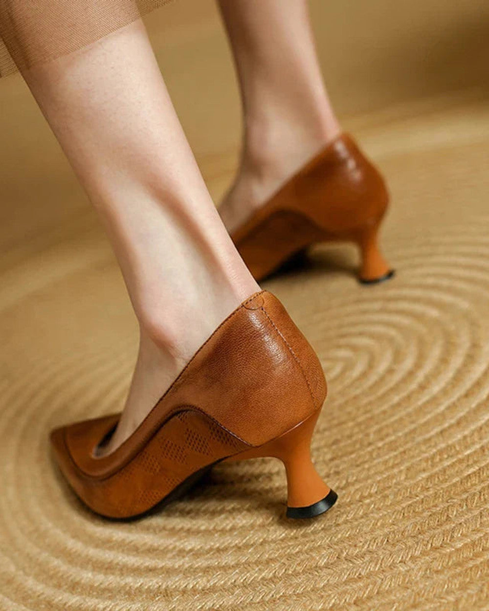 Amalia Leder Absatzschuhe Damen