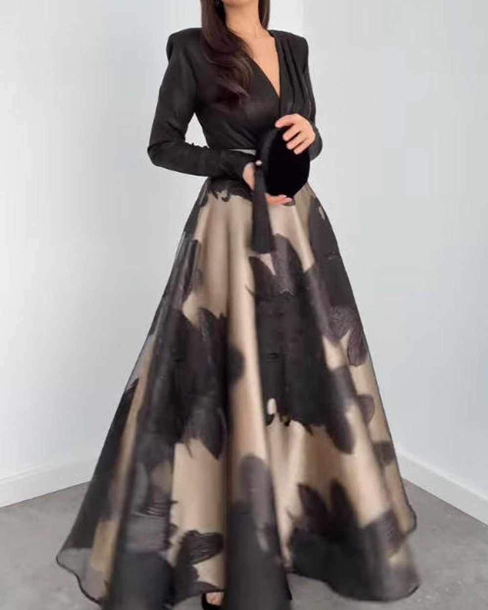 Emma Zweiteiliges Midi Kleid Jacquard