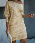 Aria Pailletten Festkleid Damen
