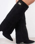 Damen Stiefel mit hohem Schaft