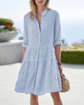 Anna Gestreiftes Sommerkleid Damen
