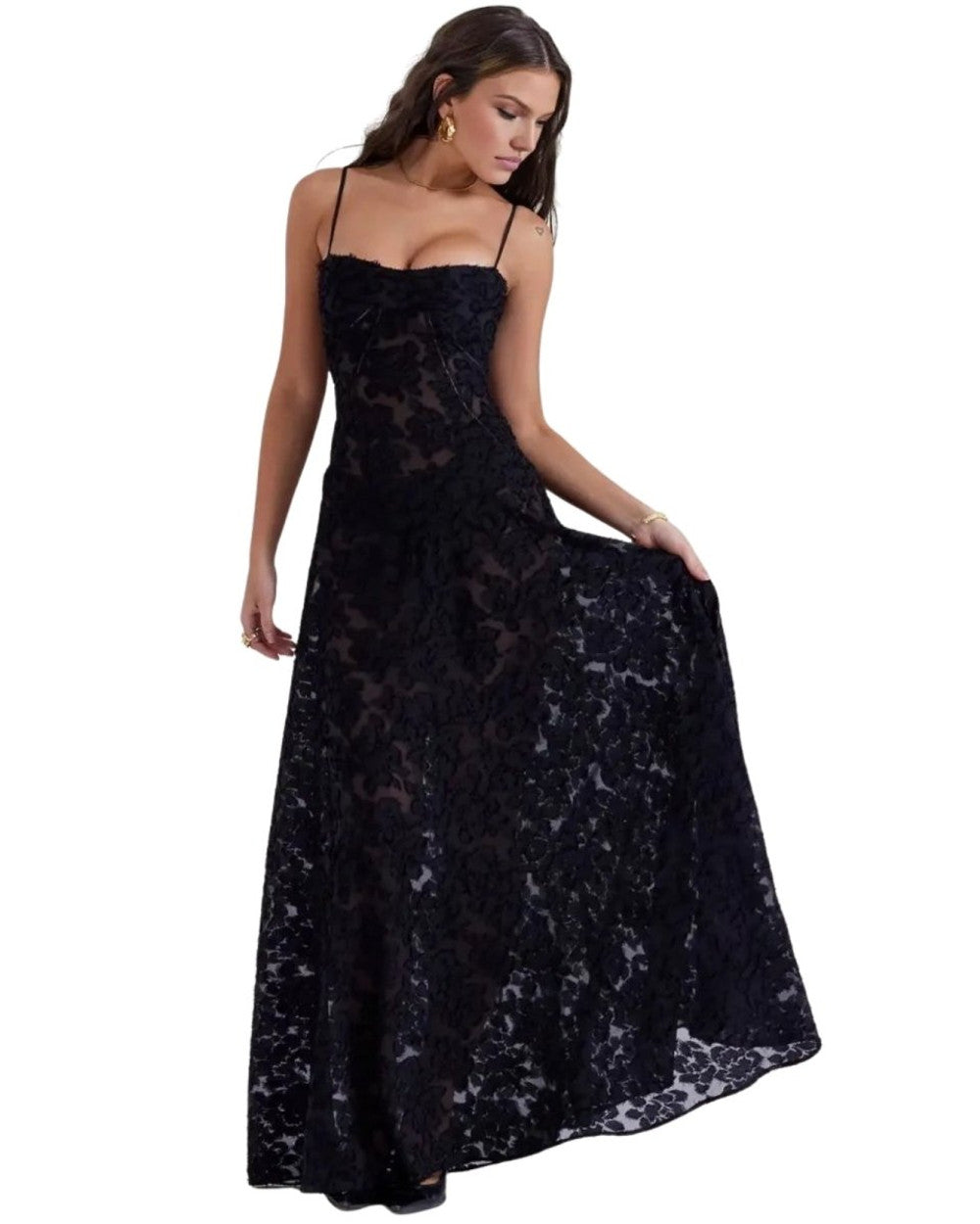 Lena Langes Korsett Abendkleid Spitze