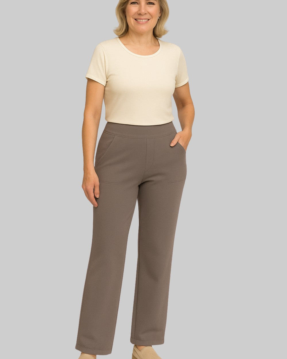 Lena Sportliche Yogahose Hochgeschnitten