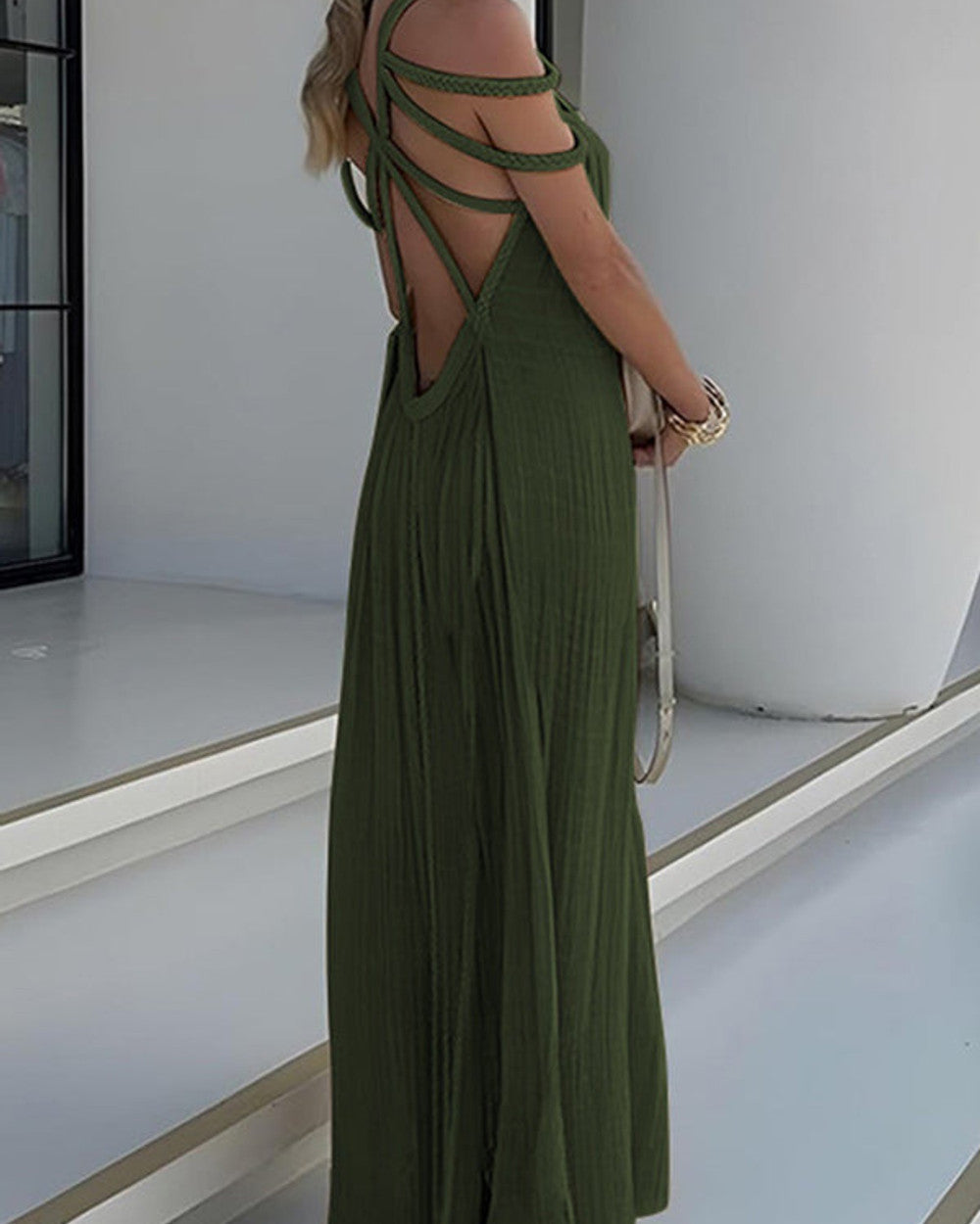 Lena Langes Leinenmischung Maxikleid