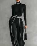 Nina Hochgeschlossenes Oberteil Hose Set