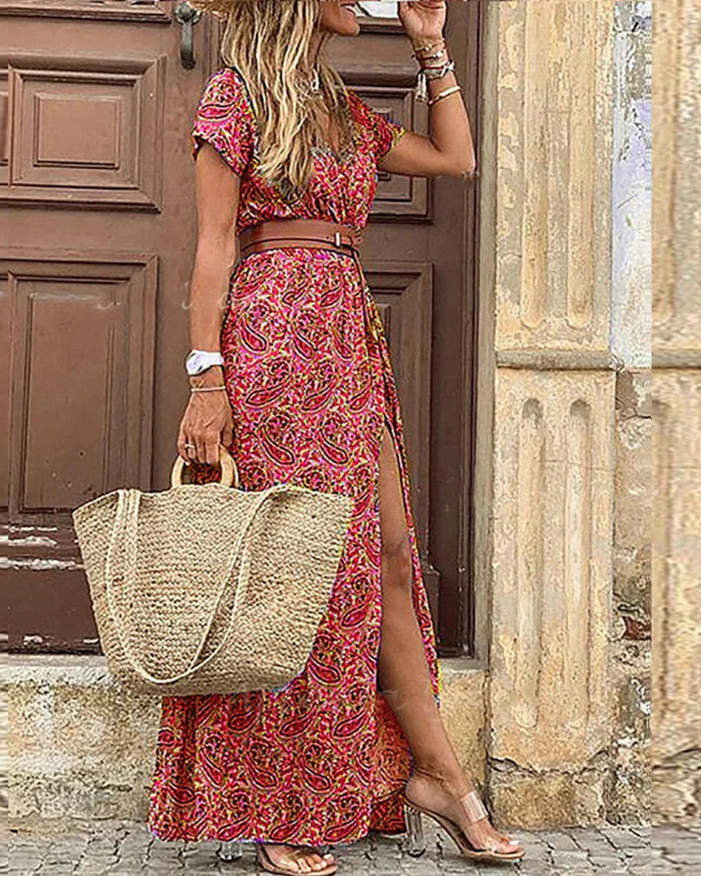Justine Luftiges Maxikleid Boho