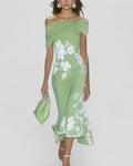 Isabrunel Elegantes Midi Kleid Damen