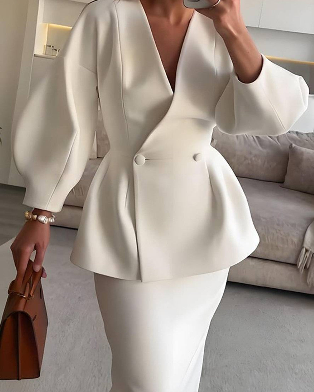 Alina Zweiteiler Rock Jacke Damen