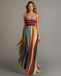 Judith Glanz-Maxikleid Festlich Lang