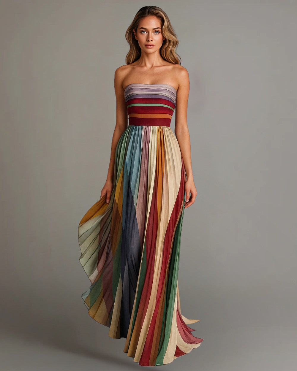 Judith Glanz-Maxikleid Festlich Lang