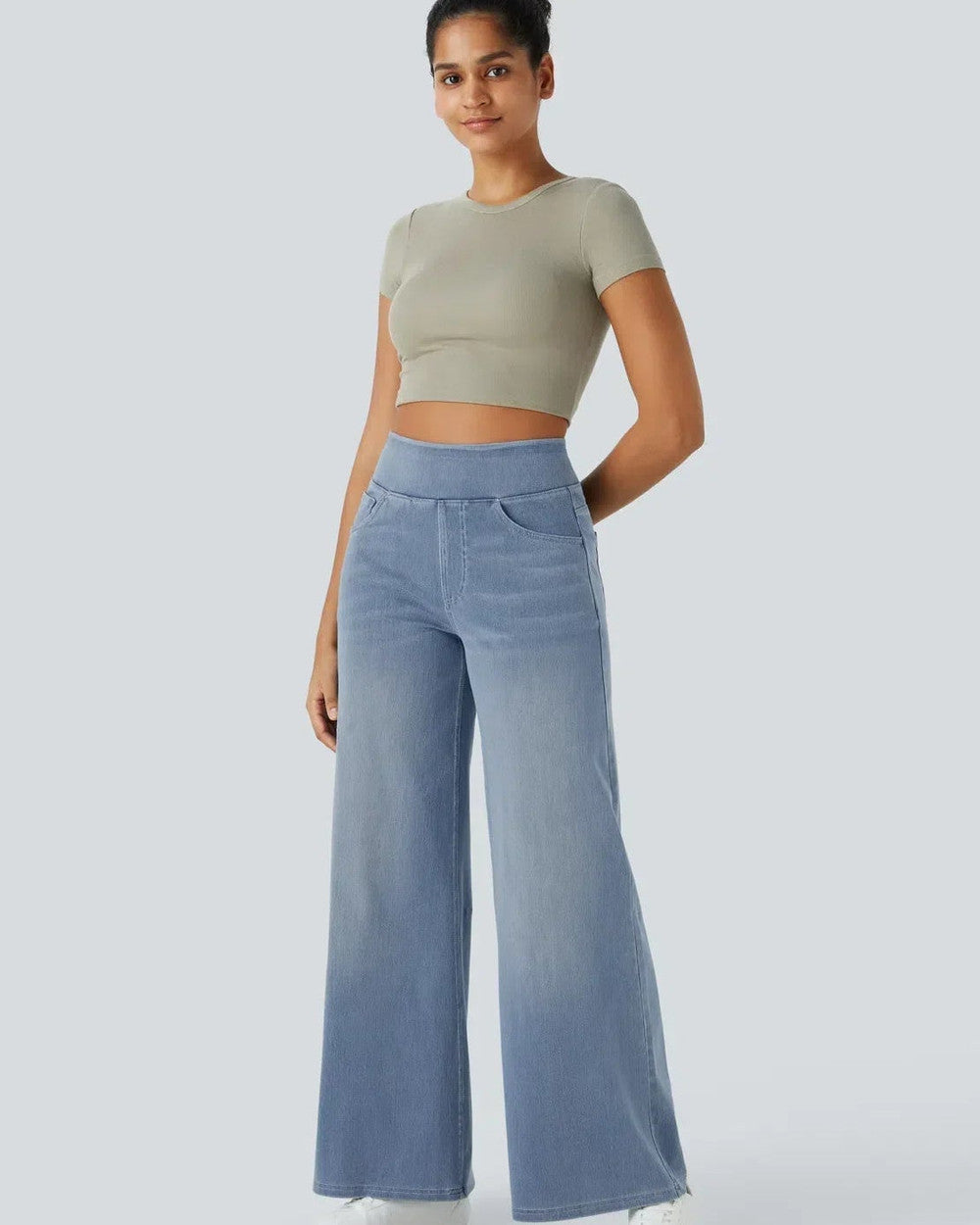 Evie Bequeme Hose Hohe Taille