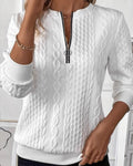 Lena Sweatshirt Damen Reißverschluss