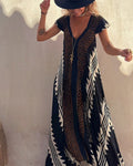 Lena Langes Strandkleid mit Ethno-Muster