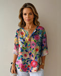 Arlene Blumendruck Bluse Damen