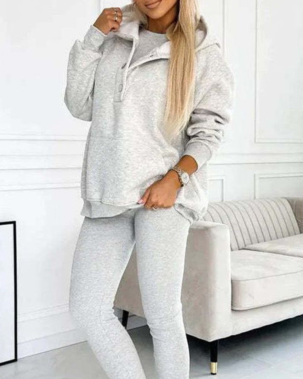 Lena Übergroße Dreiteilige Loungewear