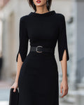 Lena Midi Kleid Gürtel