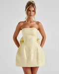 Alina Trägerloses Jacquardkleid Damen